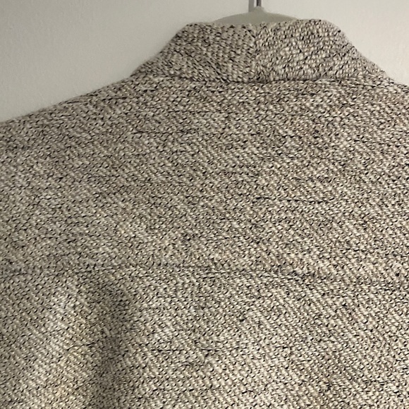 Calvin Klein Open-Front Blazer – Cream with Black Speckling - Picture 6 of 8